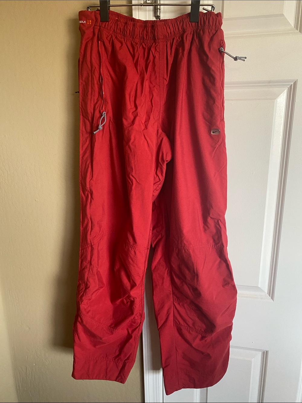 Vintage Nike Red Technical Utility Pants Side Zip